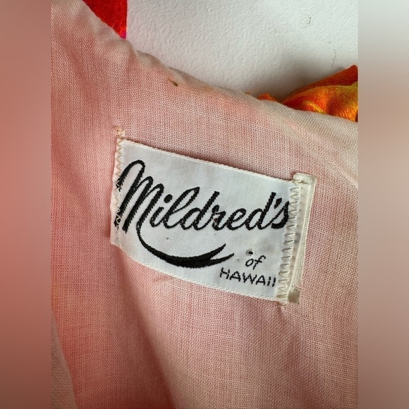 Vintage Mildred’s of Hawaii 60’s Bright Floral Maxi Dress, Estimated Size Small - Picture 9 of 11